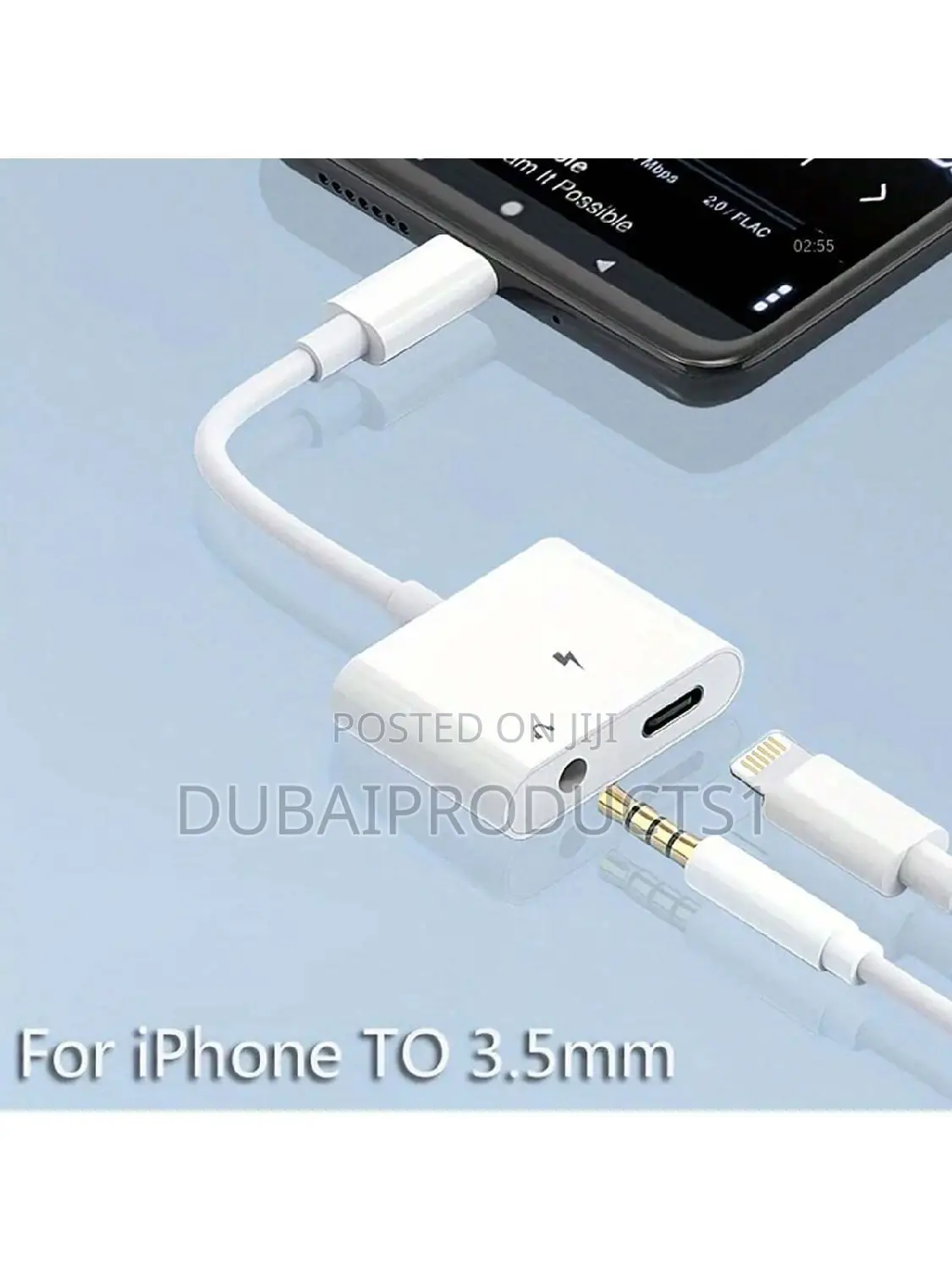 Adapter, 2-in-1 Listening to Music and Charging Converter
