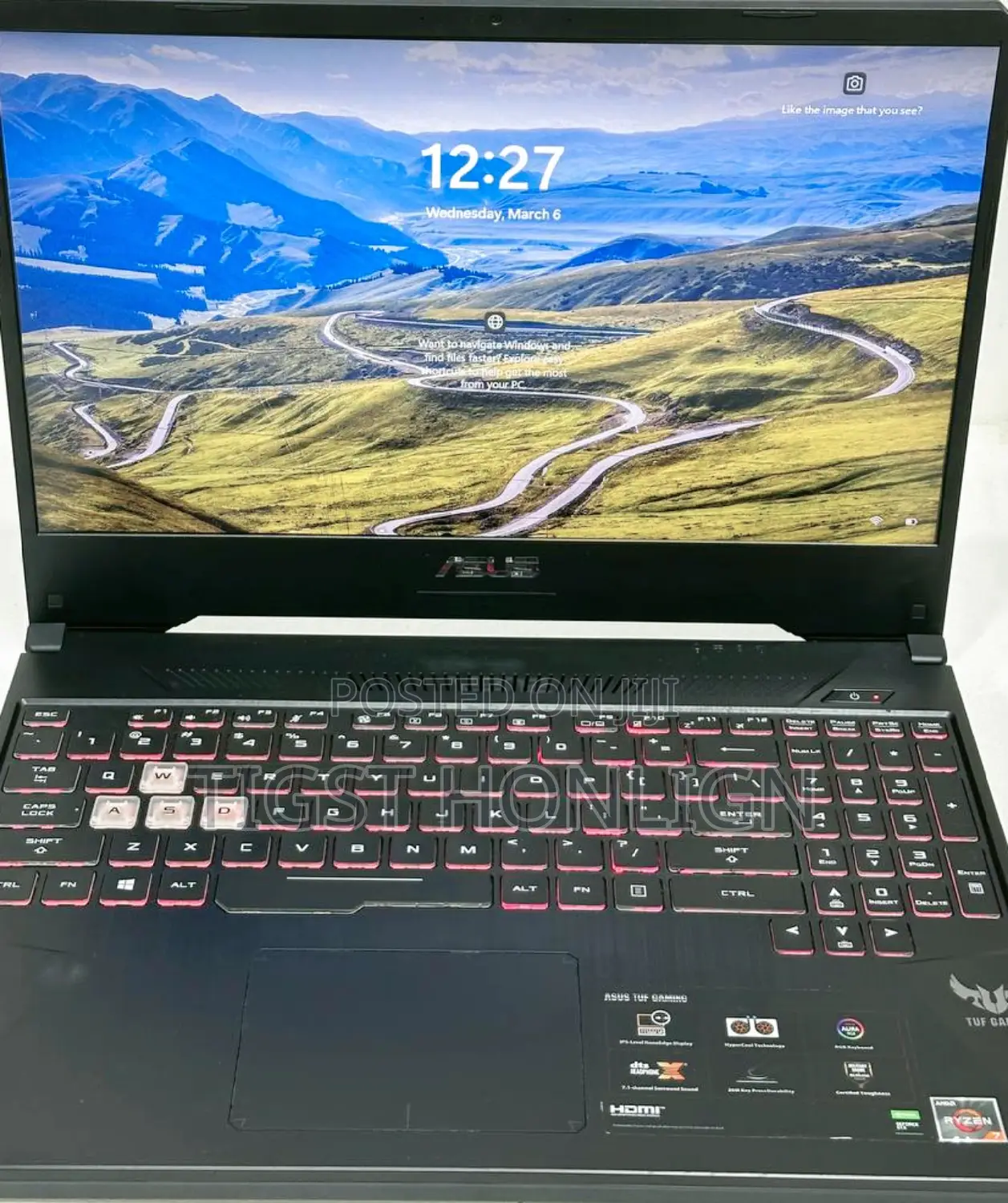New Laptop Asus TUF Gaming FX504 16GB AMD Ryzen 7 SSD 512GB