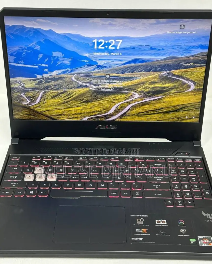 New Laptop Asus TUF Gaming A15 16GB AMD Ryzen 7 SSD 512GB