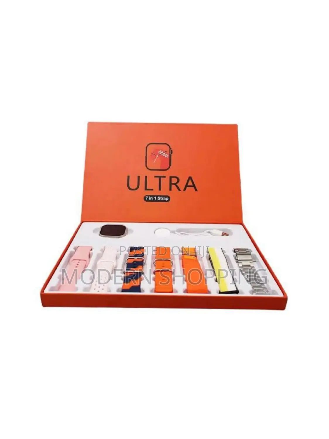 7in1 Ultra Smart Watch With 7 Straps