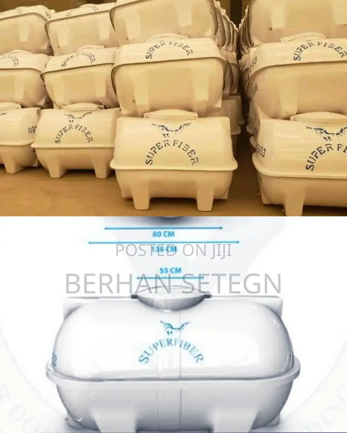 ሱፐር የውሀ ታንከር ሮቶ ማምረቻ Super Fiberglass Water Tanker Factory