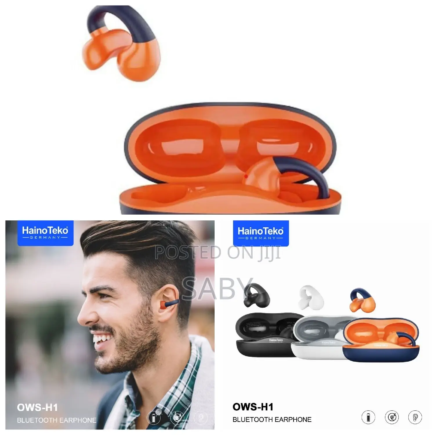 Hainoteko Germany Ear-Clip Earbuds.