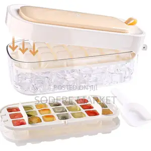 2 Layered Ice Tray for Freezer
