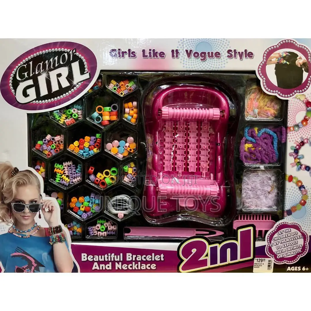 Girls Glamour Necklace and Bracelet DIY Set