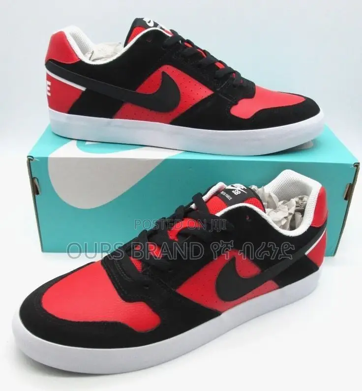 Nike SB Delta Force Vulcan Bred Black Red Shoes