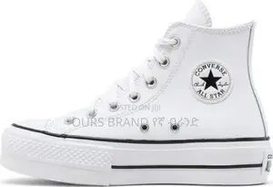Converse White Chuck Taylor All Star Platform Hi-Top High
