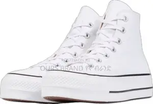 Converse White Chuck Taylor All Star Platform Hi-Top High