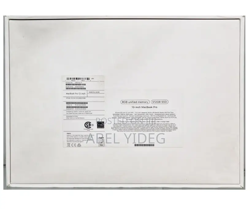 New Laptop Apple MacBook Pro 2022 M2 8GB Apple M2 SSD 512GB