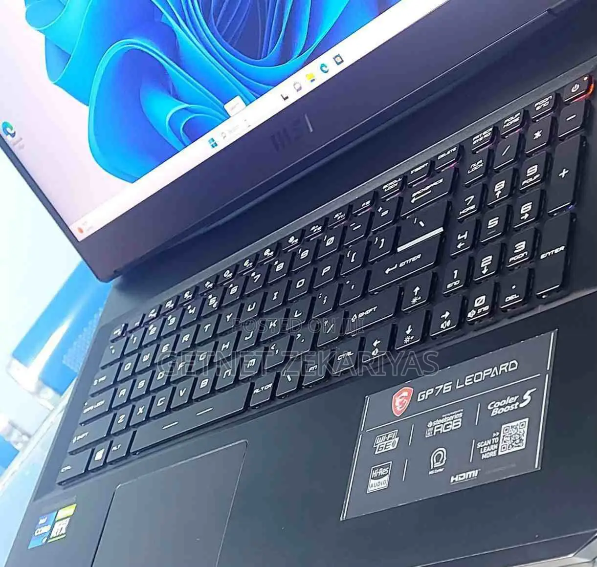 New Laptop MSI GP75 Leopard 16GB Intel Core I7 SSD 1T