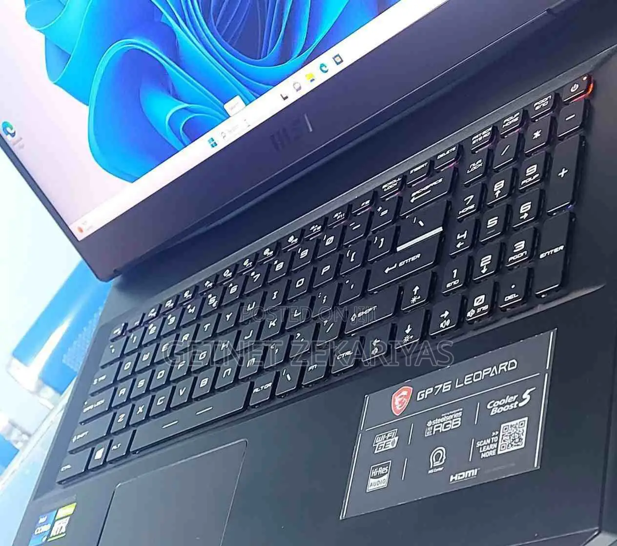 New Laptop MSI GP75 Leopard 16GB Intel Core I7 SSD 1T