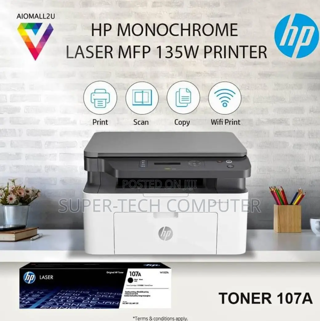 Hp Laserjet 135w Ink Tank All in One Printer