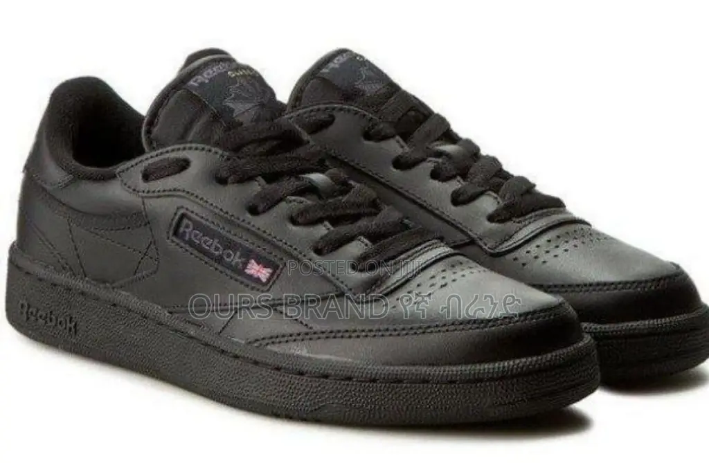 Reebok Club C 85 Trainers Black/Navy Shoes