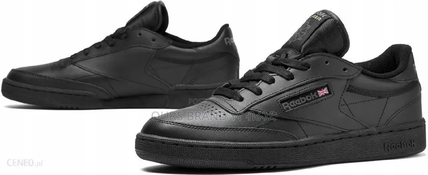 Reebok Club C 85 Trainers Black/Navy Shoes