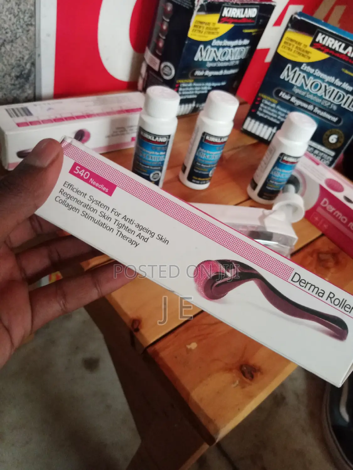 Minoxidil With Derma Roller