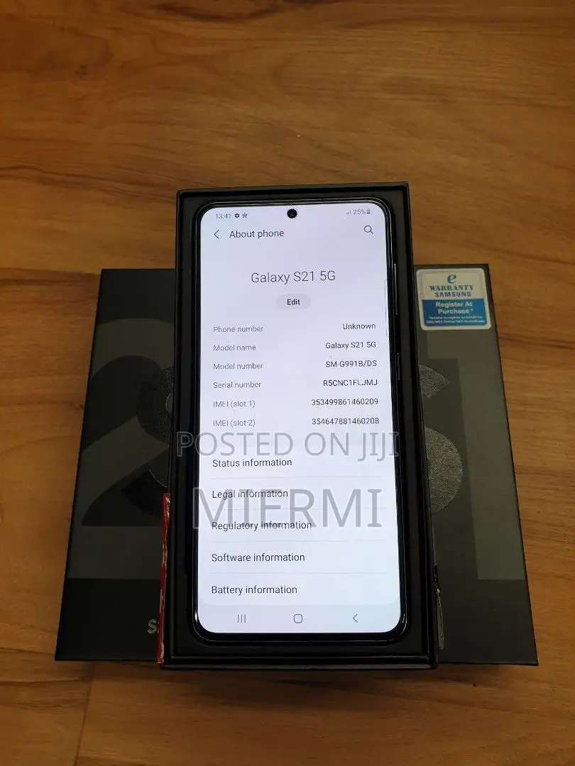 New Samsung Galaxy S21 5G 256 GB Black