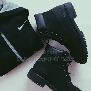 High Master Quality Timberland Black Boots Shoes