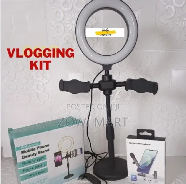 Ring Light And Wireless Microphone