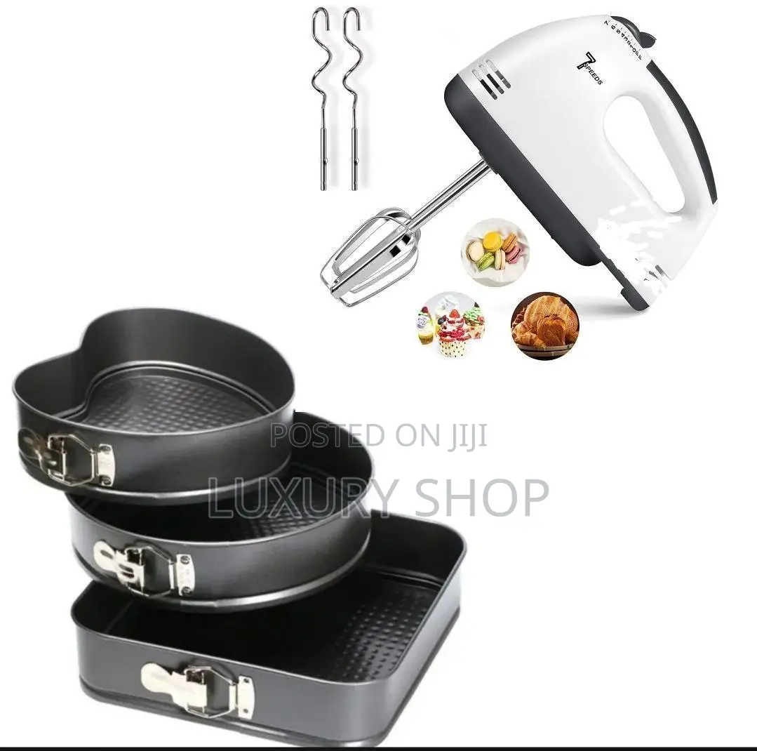 Hand Mixer + የእንቁላል እና ሊጥ መምቻ ከ3ቱ ከፓትራ ጋር