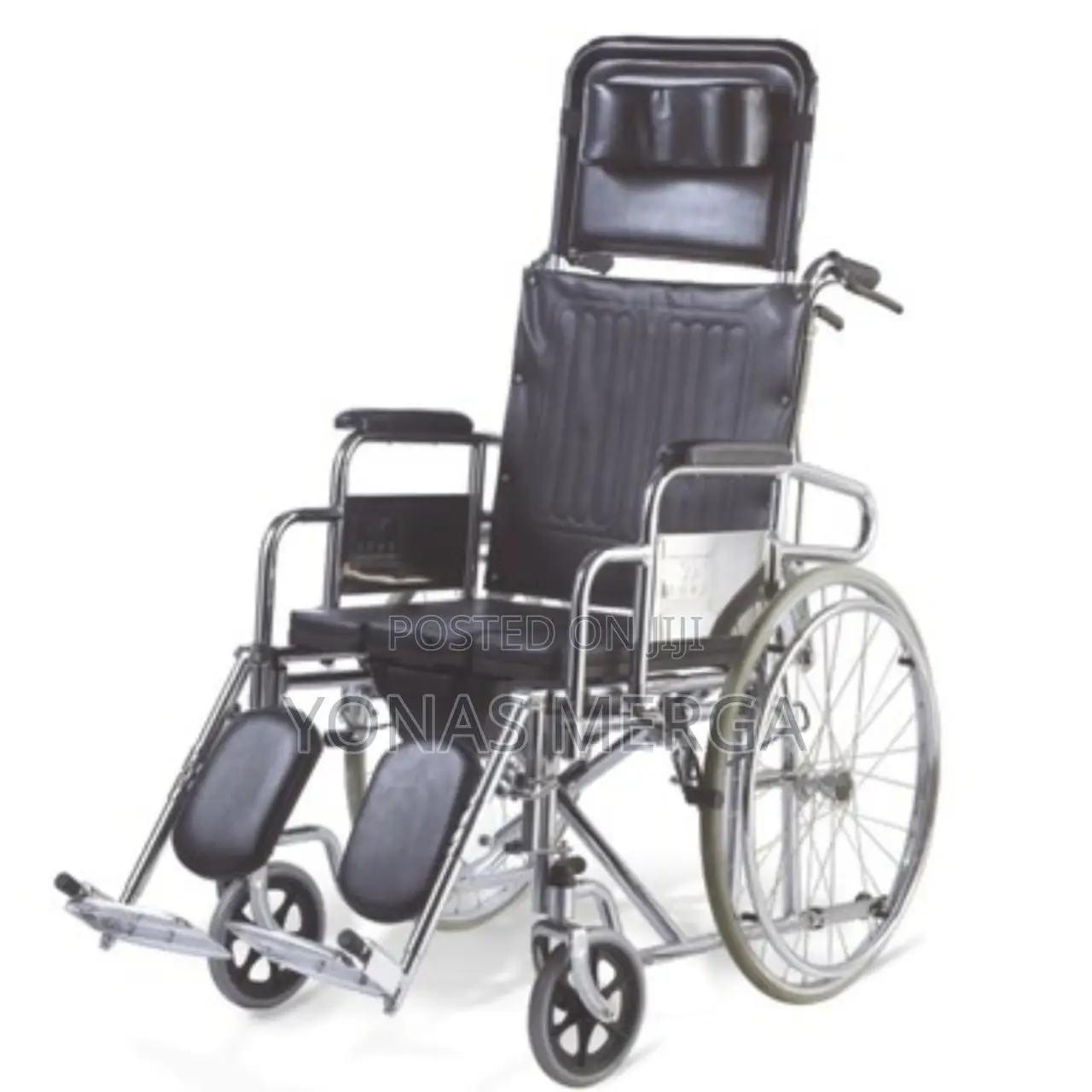Wheelchair -45cm Seat Width Adjustable Backrest 8“PVC Castor