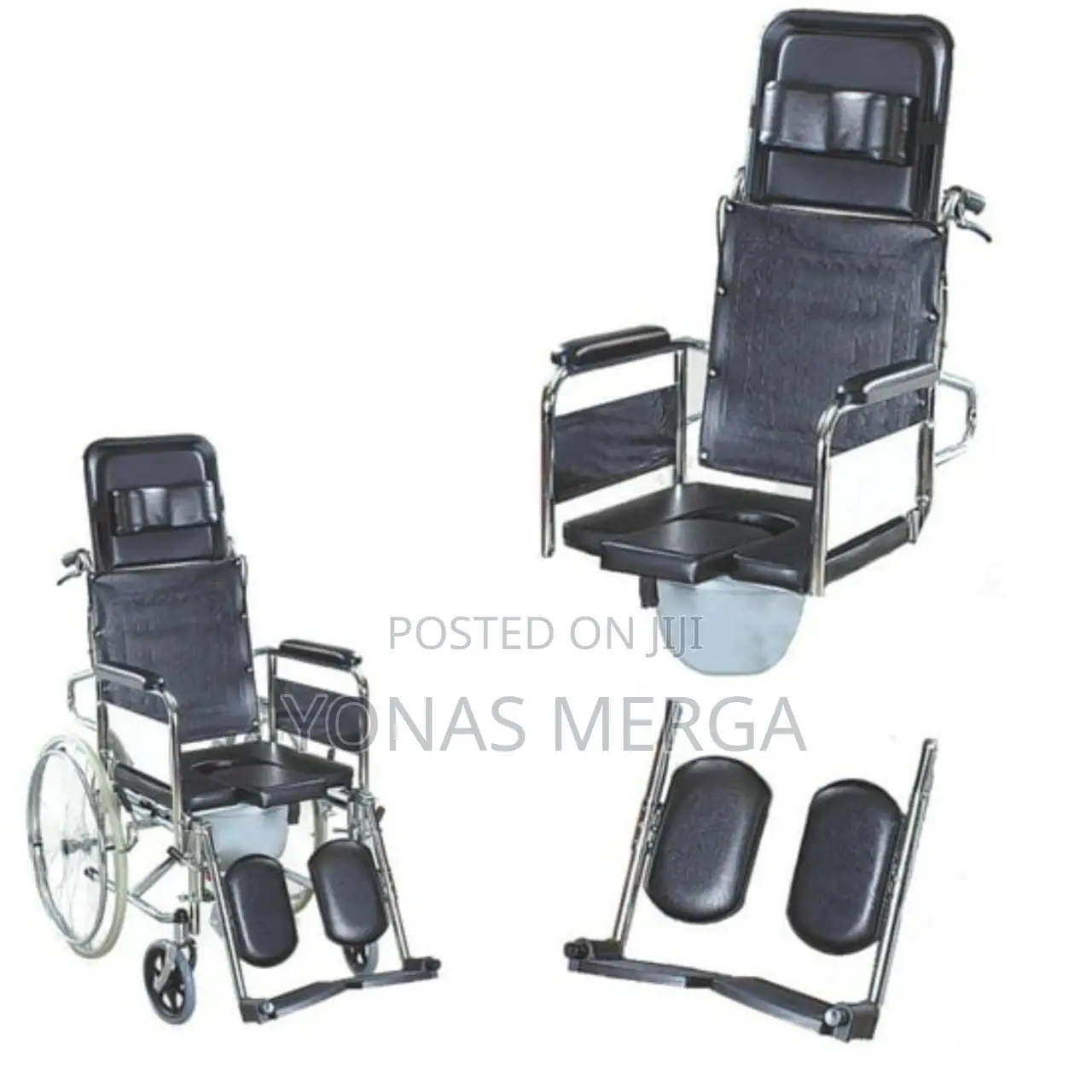 Wheelchair Gifts Black Fold Wheelchair_handbrake Adjustable