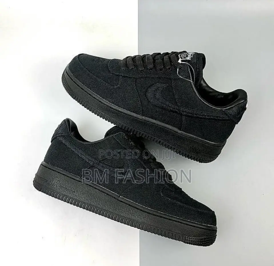 Master Quality | Nike Airforce | Af1 | Stussy | Triple Black