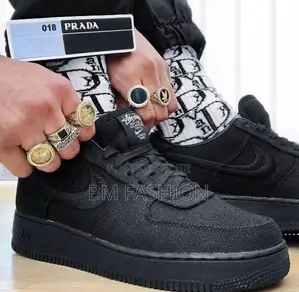 Master Quality | Nike Airforce | Af1 | Stussy | Triple Black