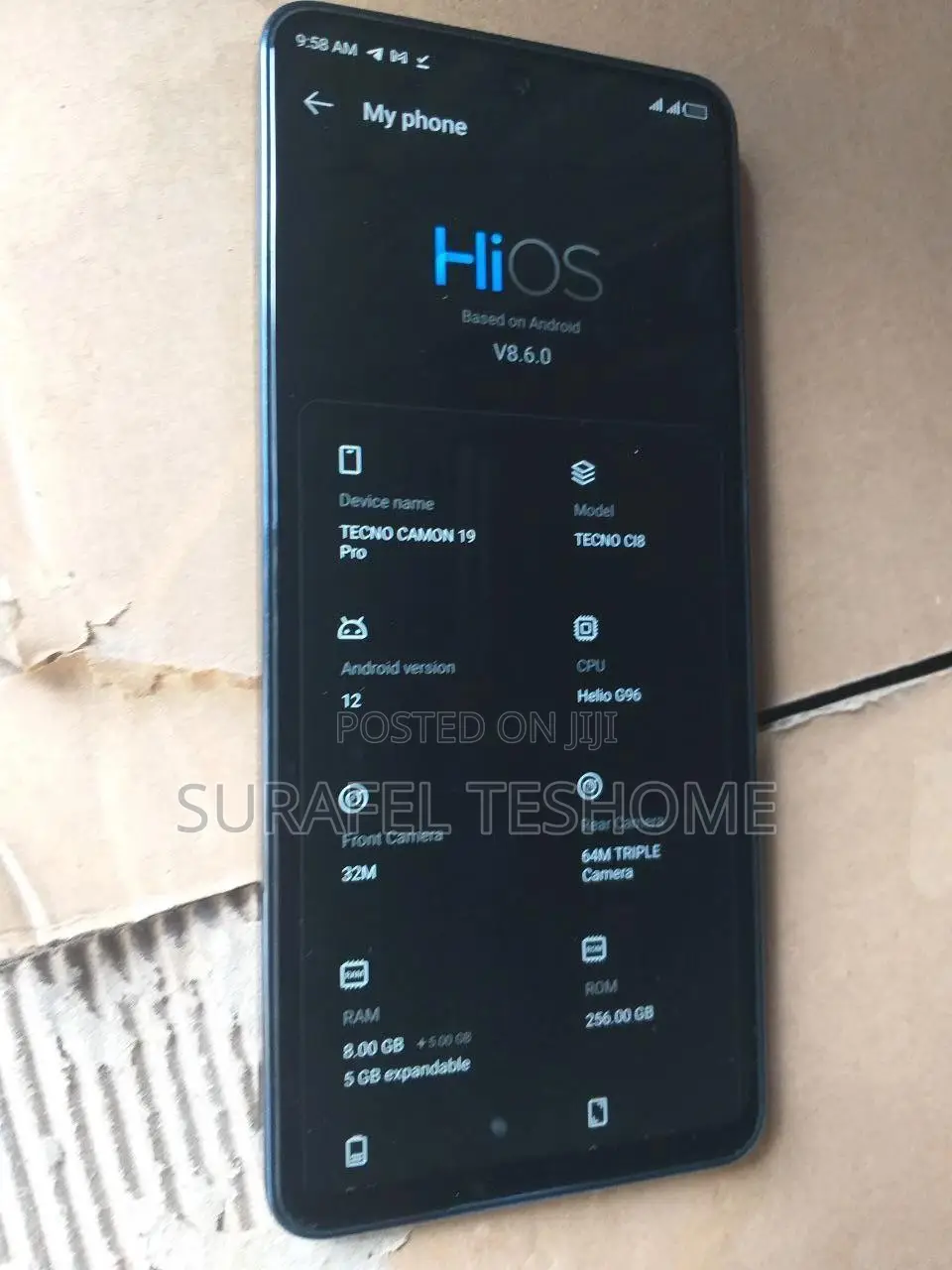 Tecno Camon 19 Pro 256 GB Black