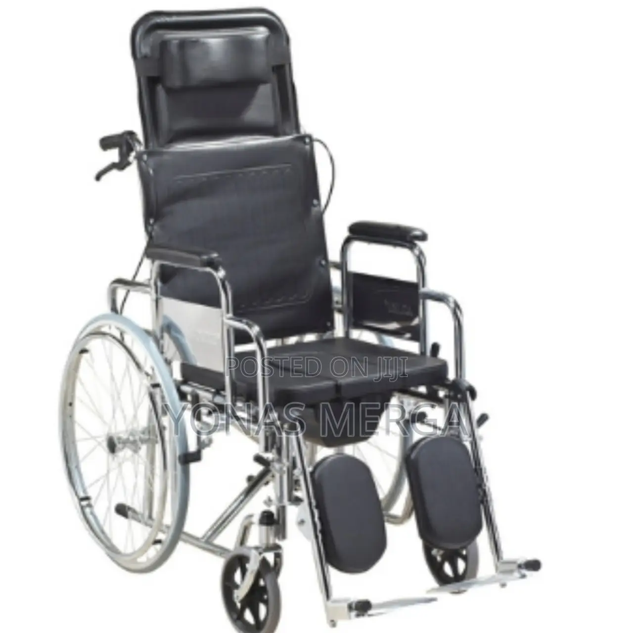 Toilet Wheelchair Wheelchair Incorporates a Frame, Seat,