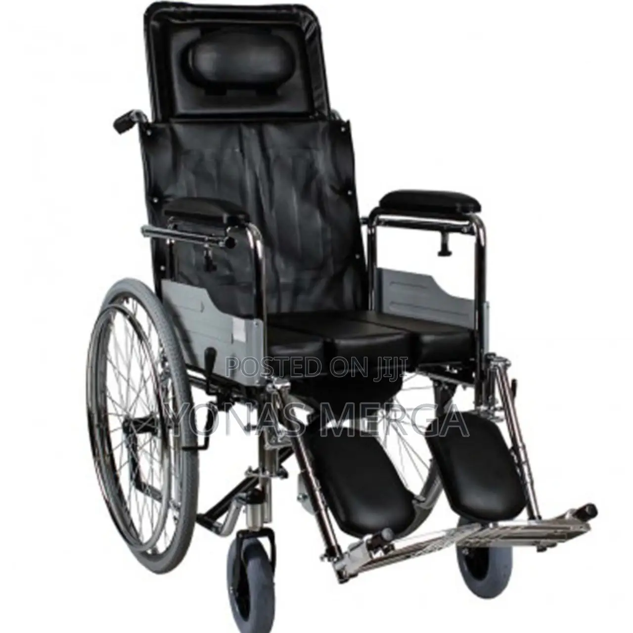 Potty Lightweight Folding Manual Wheelchair W/Flip Up Arms
