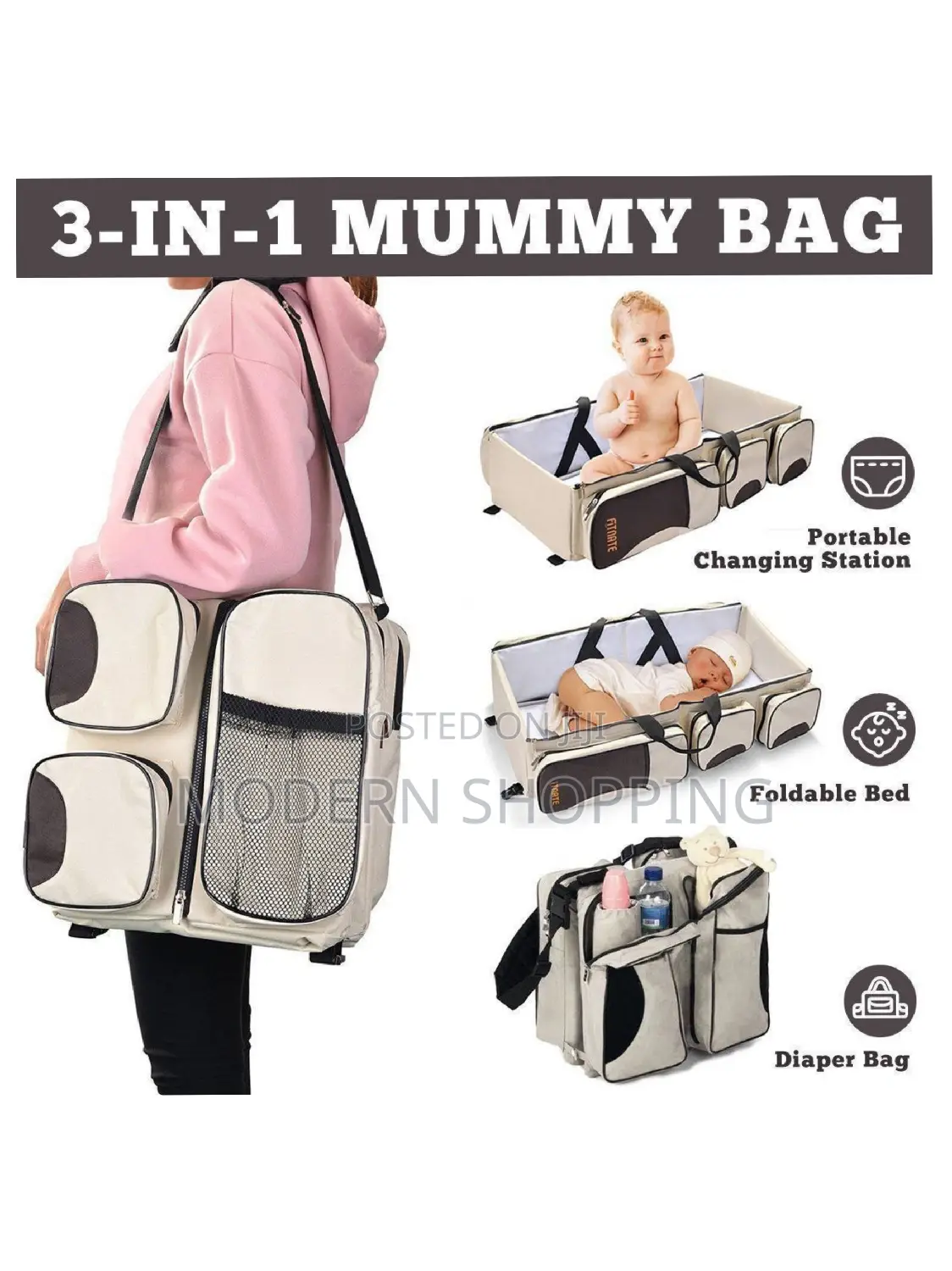 3in1 Portable Bed Travel Bag