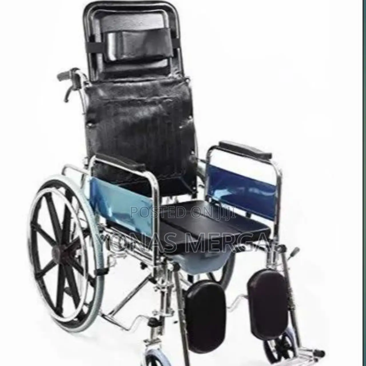 Toilet Wheelchair Standard Solid Tyre PVC Wheelchair(WC-811)