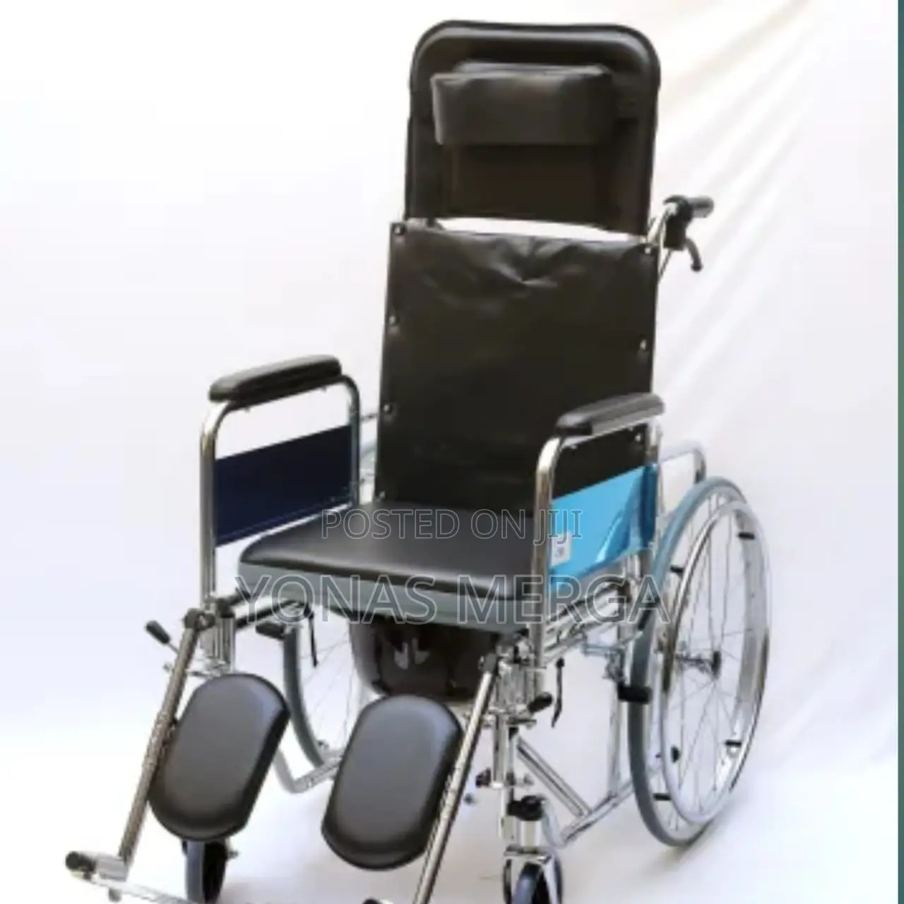 Wheelchair Recliner 24′′w/ Elevated Leg Rests(Free Shipping)