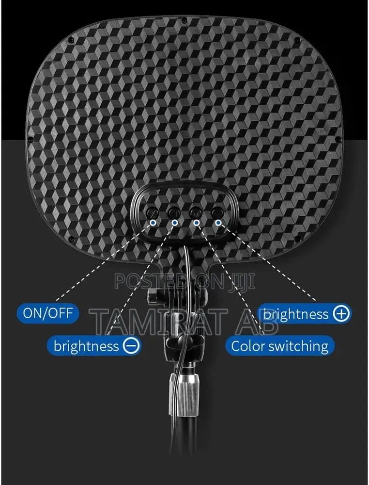 Desktop LED Panel Fill Light, Phone Holder And Extend Stand