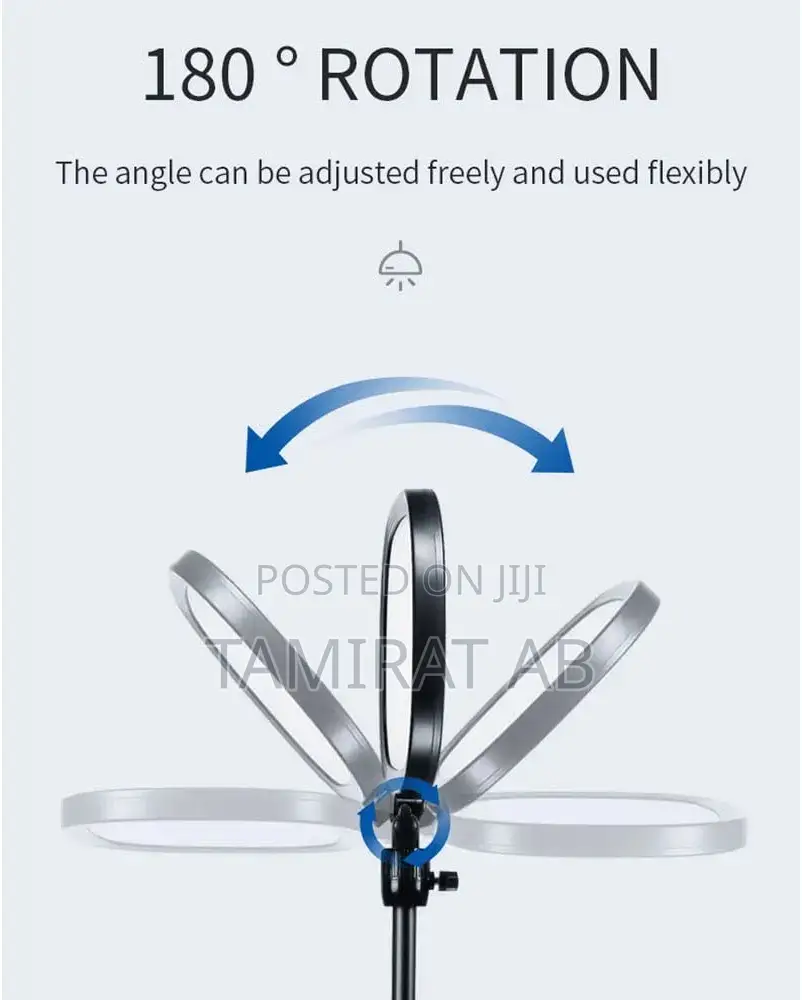 Desktop LED Panel Fill Light, Phone Holder And Extend Stand