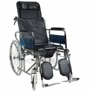 Bedside Commode Full Reclining Folding Wheelchair,★Multi-Use