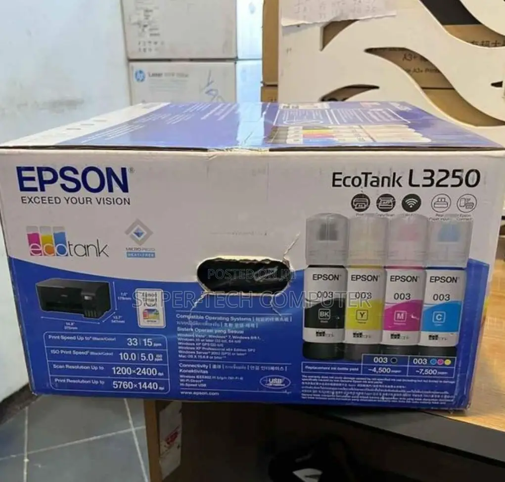 Epson Eco Tank L3250 Print ,Scan ,Copy