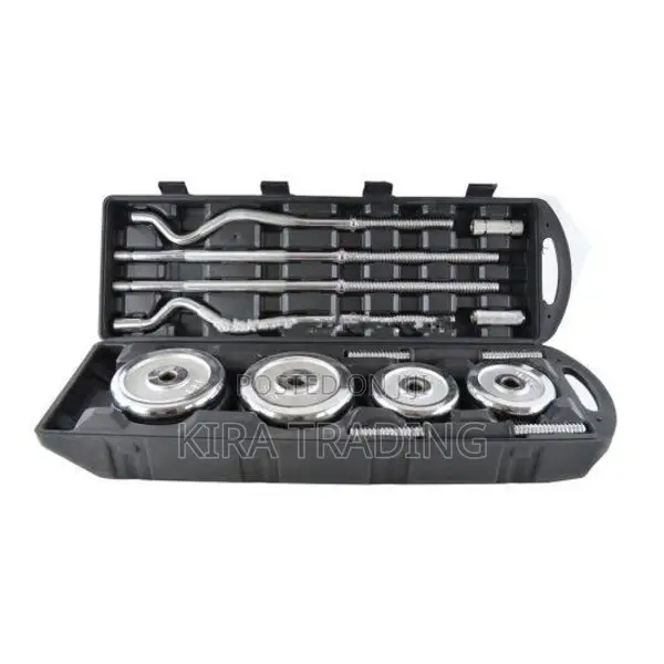 የአውሮፓ ዘመናዊ 55kg ዳምፔል እና ባርቤል ባለ ጎማ