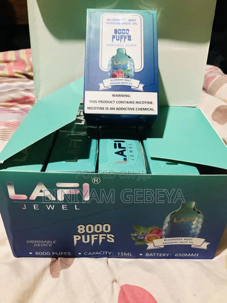 Lafi Jawal 8000 Puff Vape Watermelon Strawberries Flavour