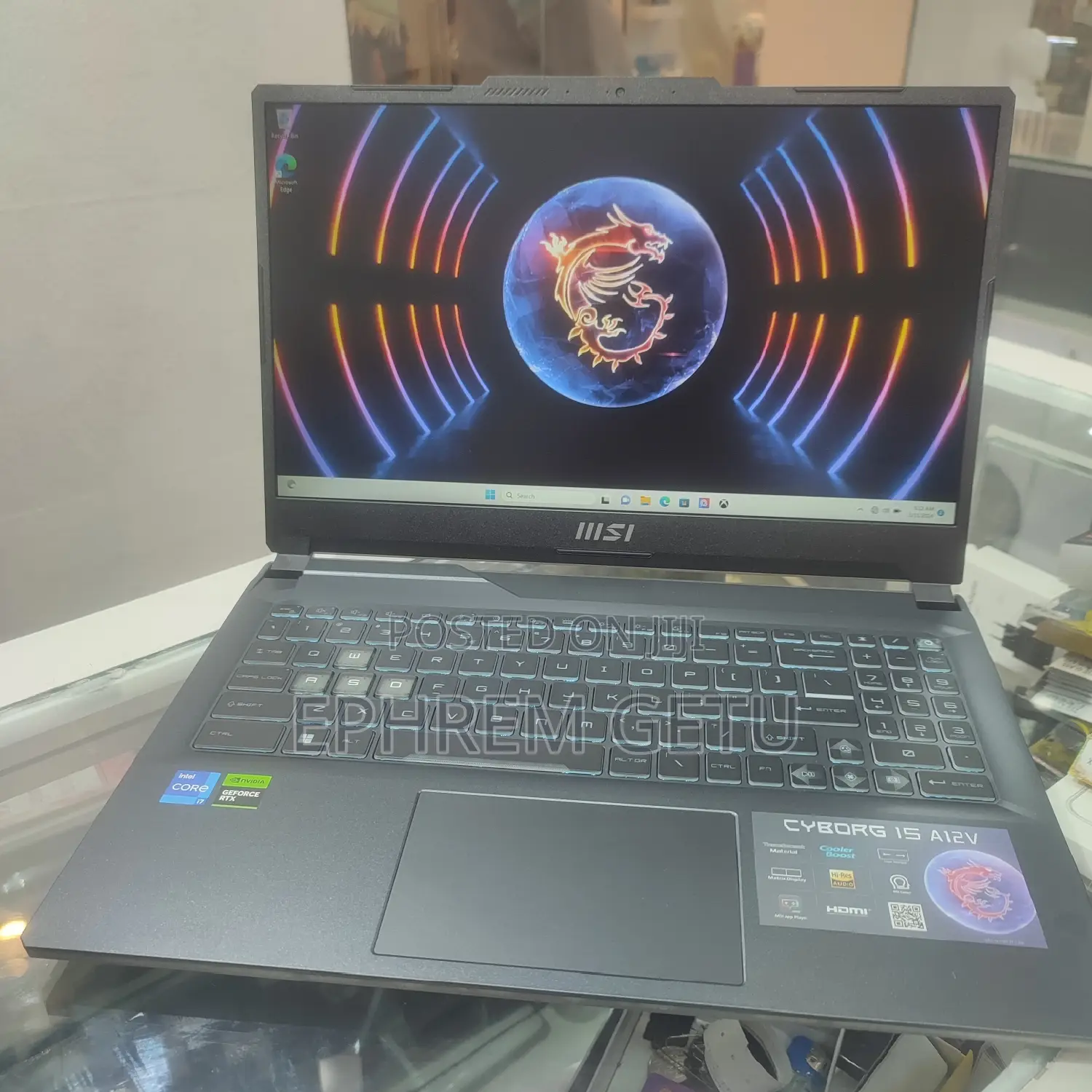 New Laptop MSI GE66 Raider 16GB Intel Core I7 SSD 512GB