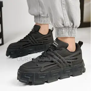 VERSACE Luxury Sneakers Master Quality Black Shoes