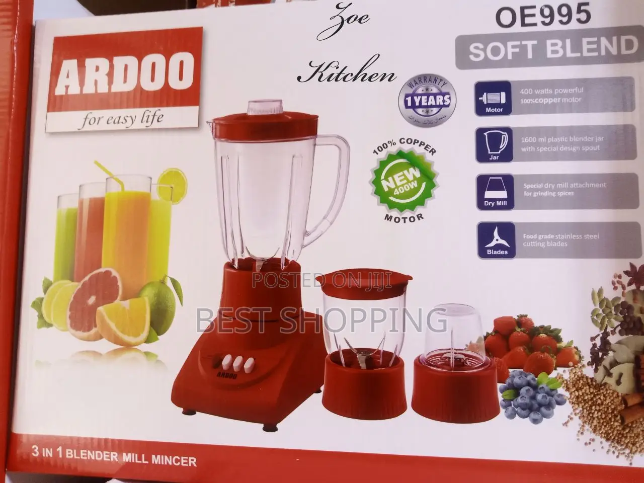 Ardo 3 in 1 Blender ( Turkey Blender )
