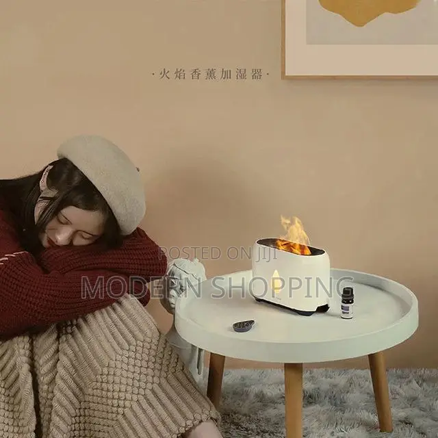 Air Humidifier With Remote Control Flame Effect