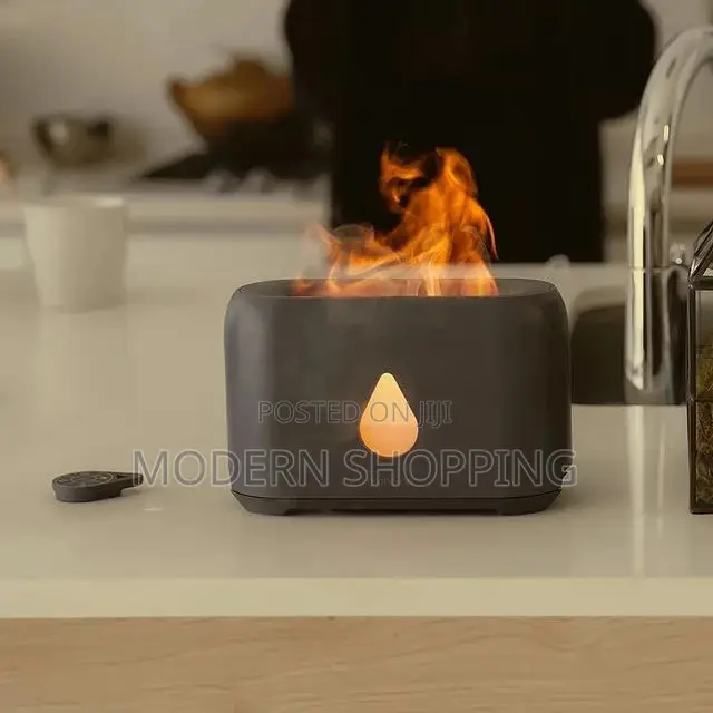 Air Humidifier With Remote Control Flame Effect