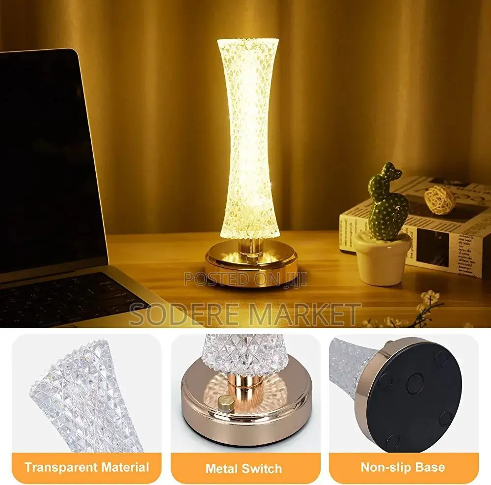 LED Crystal Table Lamp