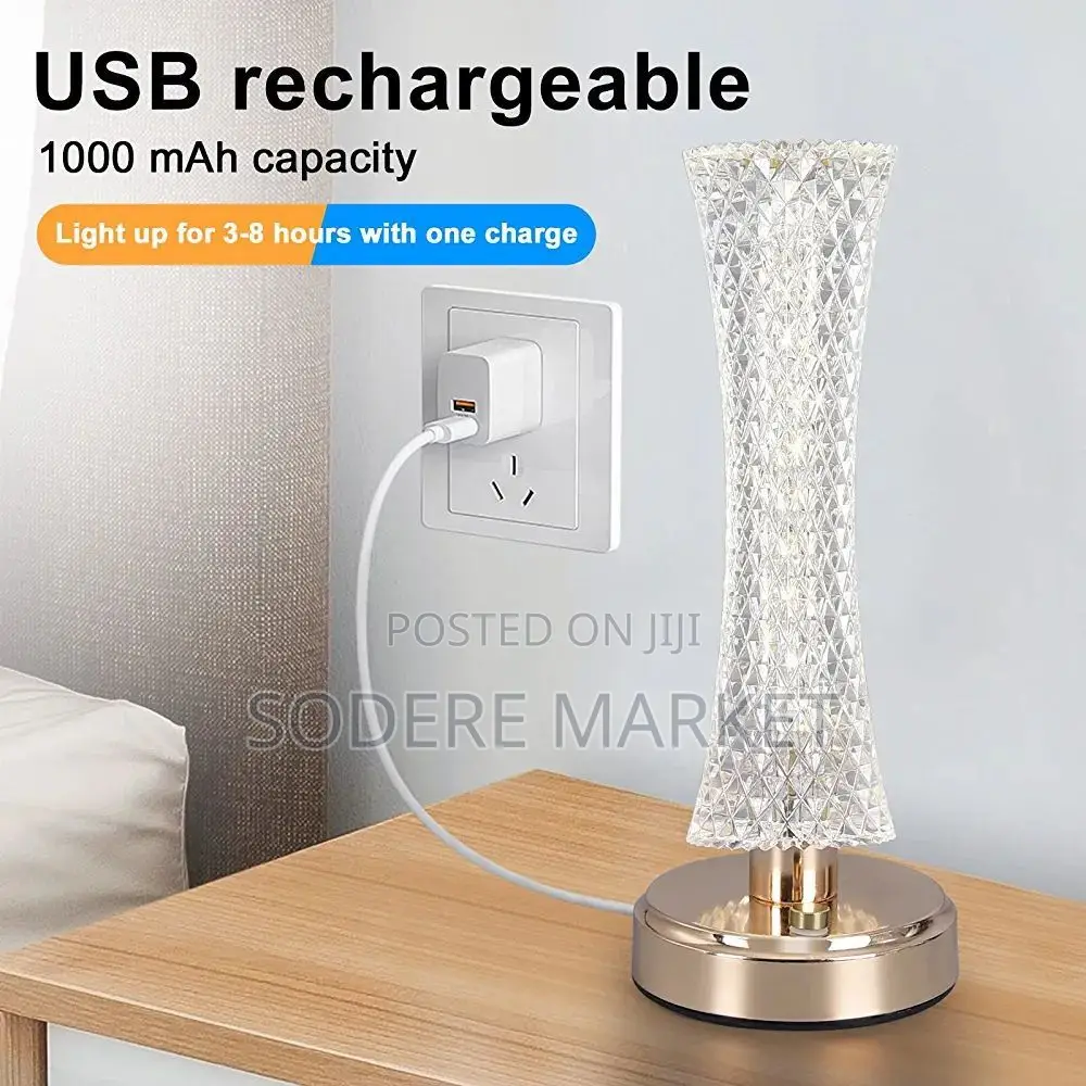 LED Crystal Table Lamp