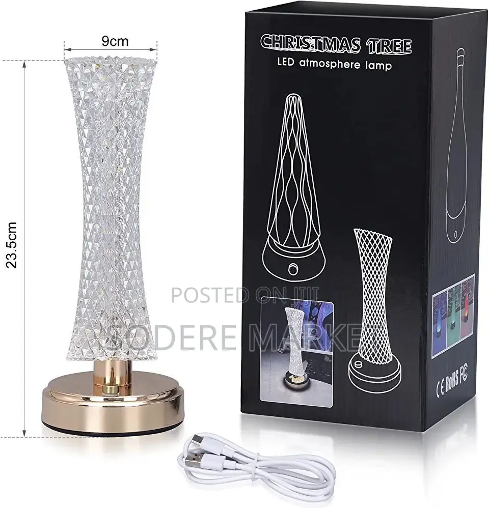 LED Crystal Table Lamp