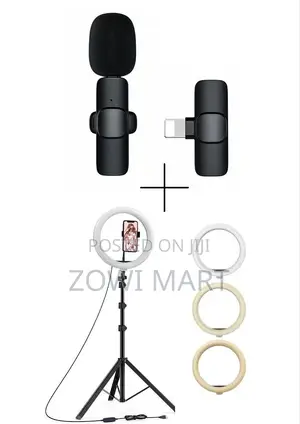 10 Inch Ring Light With Tripod Stand+ Wireless Mic