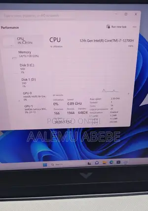 New Laptop HP Victus 16 16GB Intel Core I7 SSD 512GB