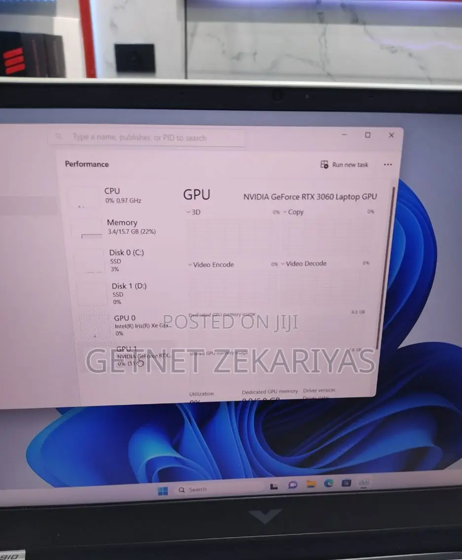 New Laptop HP Victus 15 16GB Intel Core I7 SSD 512GB