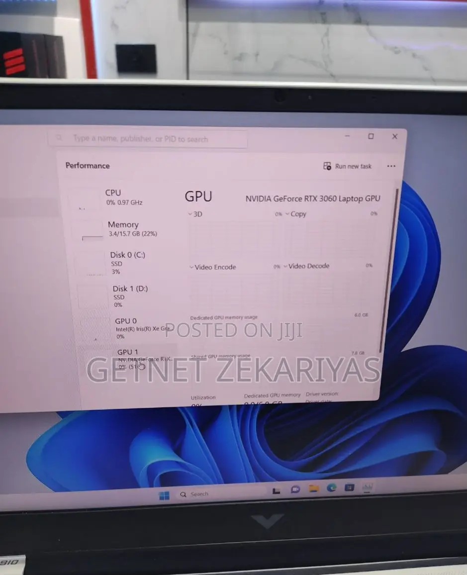 New Laptop HP Victus 15 16GB Intel Core I7 SSD 512GB